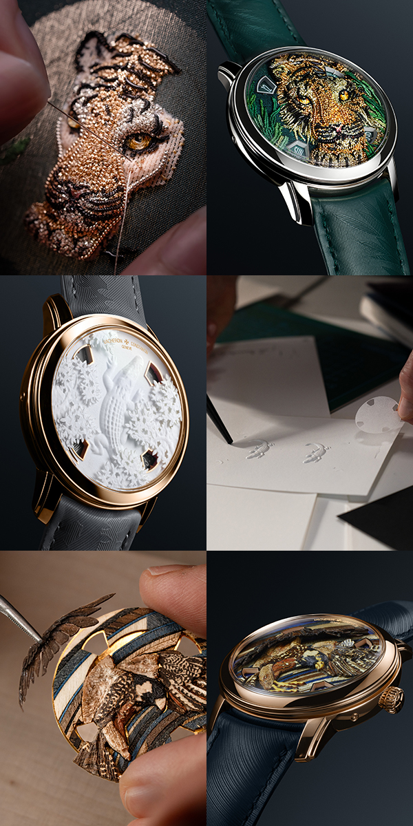 VACHERON CONSTANTIN(ヴァシュロン・コンスタンタン) 工芸プログラム：ONE OF NOT MANY CRAFTS PROGRAMME　時計製造分野では珍しい技巧を取り入れたミニアチュール芸術シリーズ。ヴァシュロン・コンスタンタン「メティエ・ダール - 動物王国へ敬意を表して -」