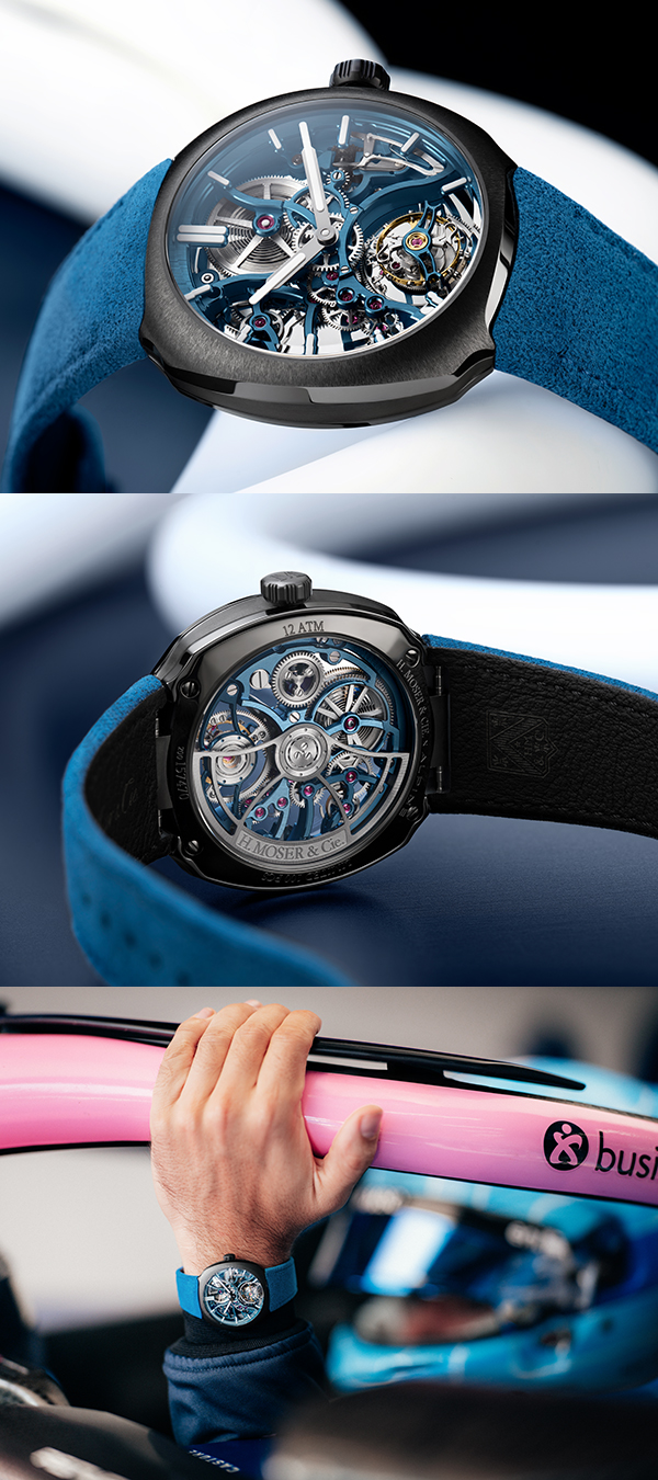 H.Moser & Cie.(H.モーザー) 2026新作 新たな章、新たな素材。H.モーザー「ストリームライナー・トゥールビヨン スケルトン セラミック アルピーヌ リミテッドエディション」
