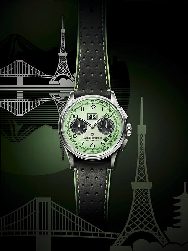 CARL F. BUCHERER(カール F. ブヘラ) ＜カール F. ブヘラ ポップアップショップ＞がISHIDA表参道にて2022年5月27日(金)からオープン。緑豊かな表参道で、ミントグリーンの文字盤が個性的な時計との出会い