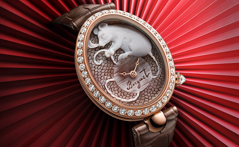 ねずみ年を祝し、ブレゲからすばらしいカメオ細工の施された「クイーン・オブ・ネイプルズ カメア 8955」が登場