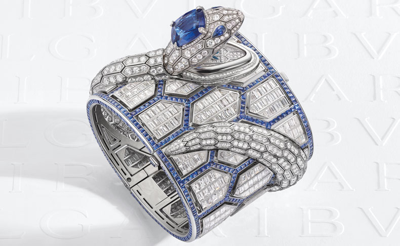 2022新作 「ジュエリーウォッチ賞」受賞のハイジュエリーシークレットウォッチ。ブルガリ「セルペンティ ミステリオーシ ロマーニ」