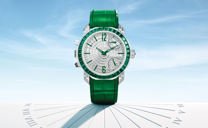 2022新作 音の素晴らしさと貴重なジェムストーンを調和させた。ブルガリ「オクト ローマ エメラルド グランソヌリ」