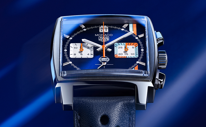 2022新作 「タグ・ホイヤー モナコ キャリバー ホイヤー02 クロノグラフ ガルフエディション」が登場!