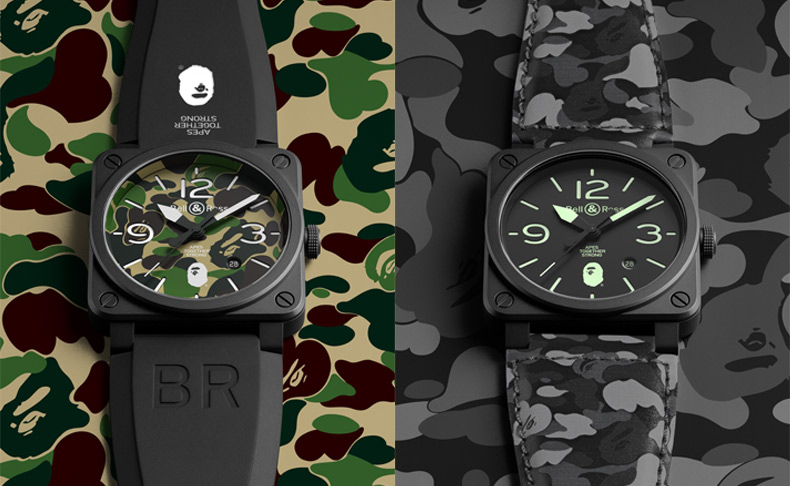 強いつながりをもつ2つの世界の遭遇。A BATHING APE®25周年を祝うBell & Rossとのコラボレーションモデル登場