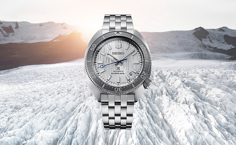 セイコー プロスペックスより、氷河の美しい世界を表現した、セイコー腕時計110周年記念限定モデルが登場