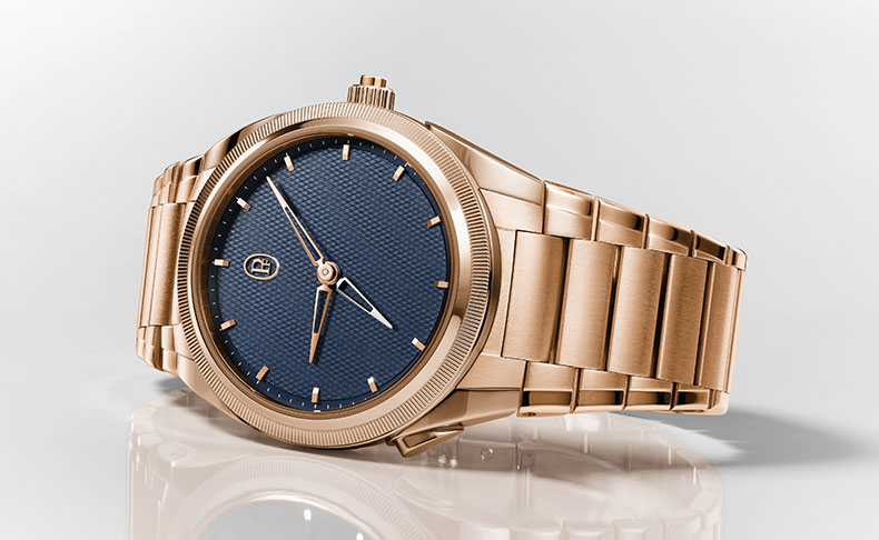 2023新作 ミラノブルーのダイヤルに精密なギョーシェが刻まれた、パルミジャーニ・フルリエ「トンダ PF GMT ラトラパンテ ローズゴールド」Watches and Wonders Geneva 2023にて発表