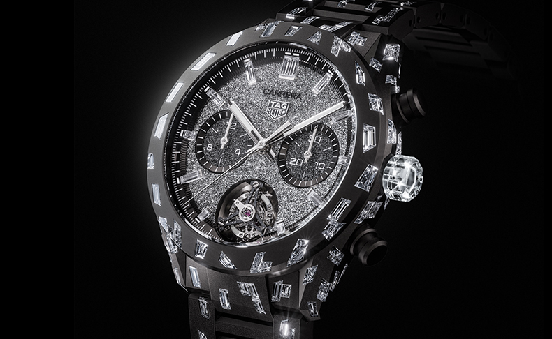 2023新作 ラボグロウンダイヤモンドをあしらったベゼルとブレスレット。「タグ・ホイヤー  カレラ プラズマ ディアマンテ ド アヴァンギャルド」