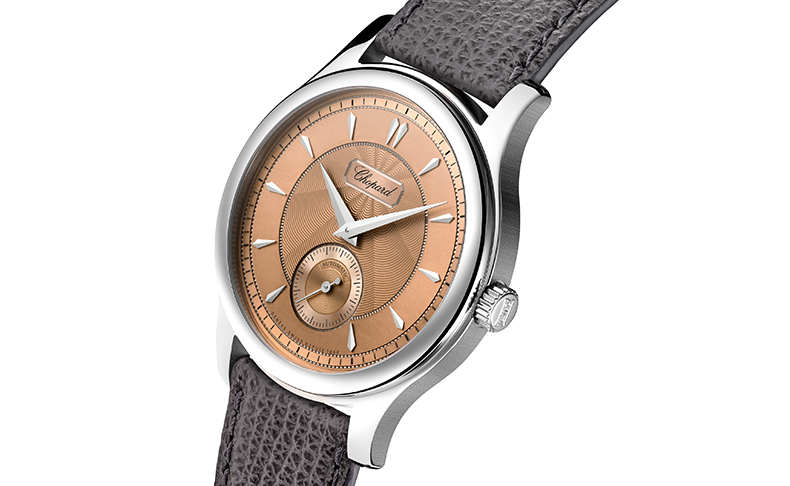 2023新作 初代L.U.Cタイムピースのエスプリを再解釈:権威あるジュネーブ・シールの品質保証を取得したルーセントスティール™製モデル。ショパール「L.U.C 1860」