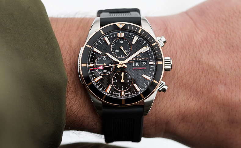 2023新作 ノルケイン「アドベンチャースポーツ クロノ デイ/デイト 41mm スティール＆ゴールド」
