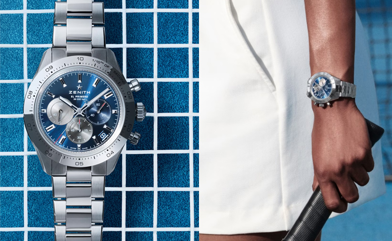 2023新作 シグネチャーカラーのメタリックブルー文字盤を備えた新作。ゼニス「クロノマスター スポーツ ブルー」