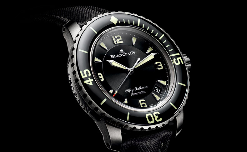 ブランパン「フィフティ ファゾムス コレクション」のアイコンにチタンバージョンが登場