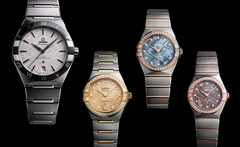 2024新作 宇宙からの贈り物をまとった唯一無二のダイアルたち。オメガ「コンステレーション メテオライト」