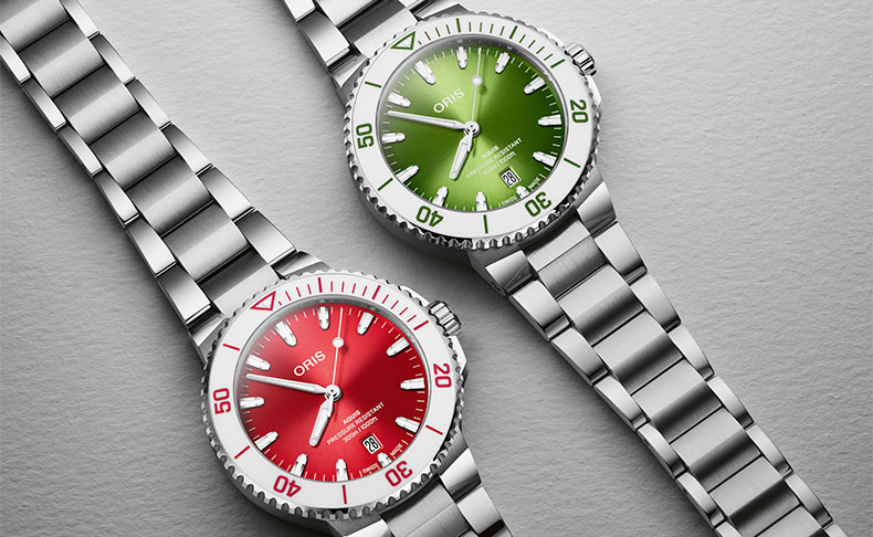 2024新作 新世代アクイスにウォーターメロンカラーの新モデルが登場。オリス「アクイスデイト」