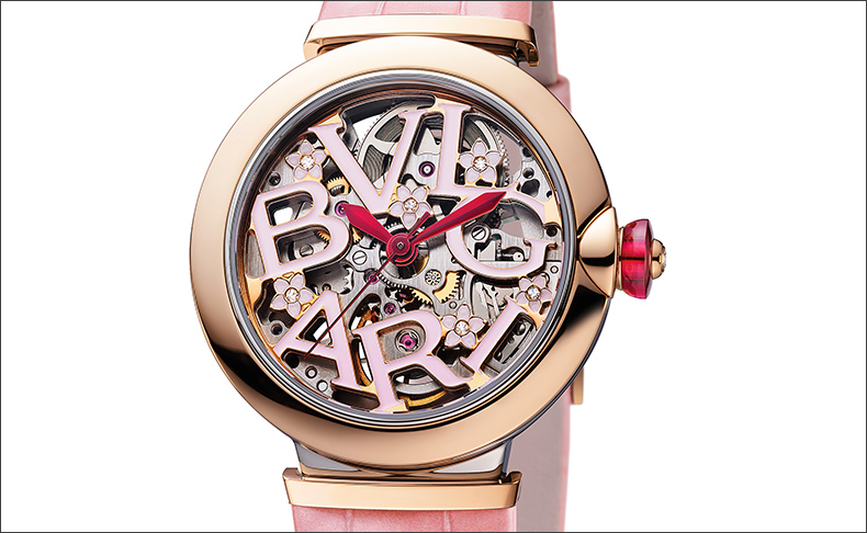 ブルガリ「ルチェア」コレクションより「ルチェア スケルトン 桜 日本限定モデル」誕生