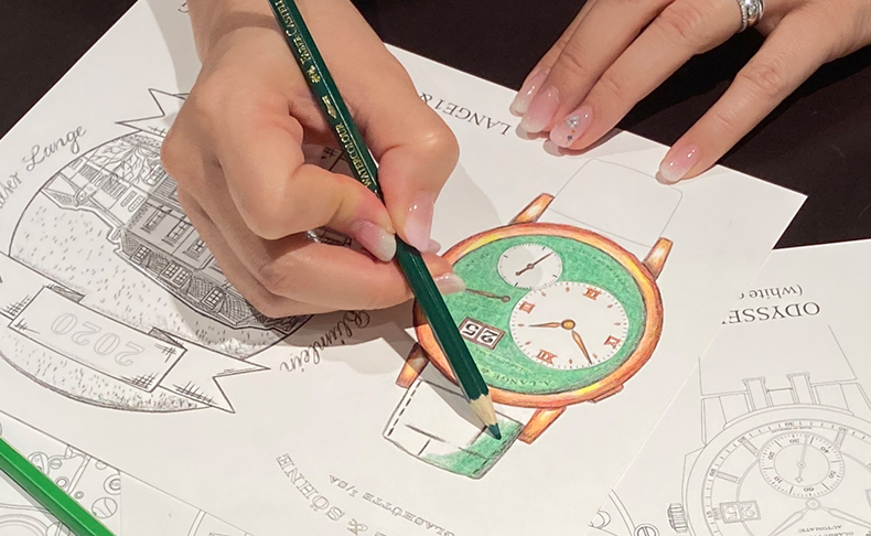 塗り絵で自分だけのA.ランゲ&ゾーネの時計を創造できる:“A. Lange & Söhne Art of Coloring” コンテスト開催中