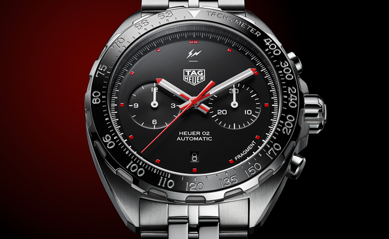 2020新作 タグ・ホイヤーと藤原ヒロシのフラグメントデザインとのコラボレーション限定タイムピース第2弾「タグ・ホイヤー × フラグメントデザイン キャリバー ホイヤー02 クロノグラフ」