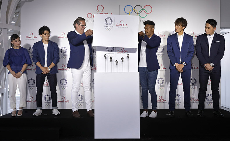 オリンピックまでの2年を5種類の時計とともにカウントダウン！オメガから「スピードマスター プロフェッショナル東京 2020 リミテッド エディションズ」が アスリートらと発表