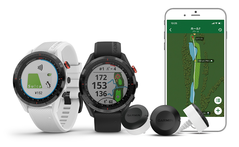 ガーミンのゴルフGPSウォッチ「Approach S62」に「Approach CT10」センサーパック3個がついてくるバンドルキャンペーン実施