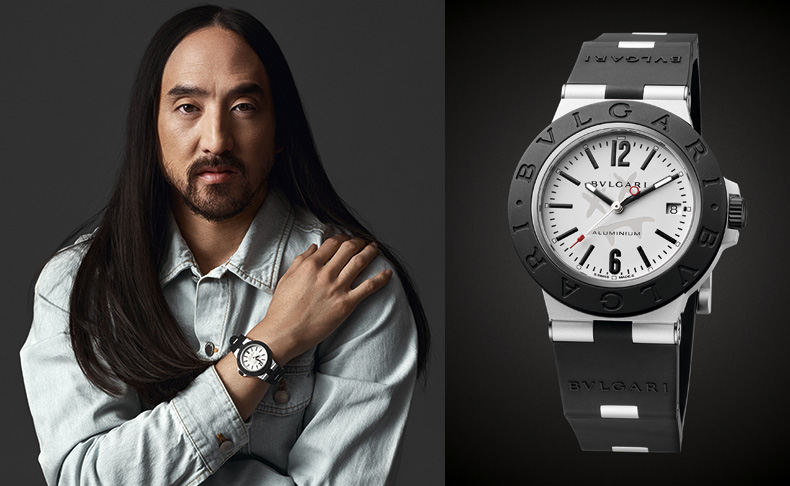 2021新作 闇のあとの光。夜の閃光を讃えて誕生したスティーヴ・アオキとのコラボモデル。「ブルガリ アルミニウム スティーヴ・アオキ 限定モデル」