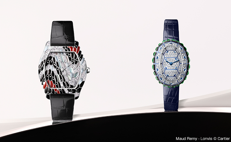 2021新作 「カルティエ リーブル」から、アニマルモチーフを組み合わせ宝石をちりばめた贅沢な2つのプレシャスウォッチが誕生