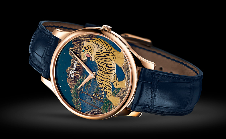 芸術的漆技法が捧げる中国暦寅年への敬意。ショパール「L.U.C XP 漆 寅年」