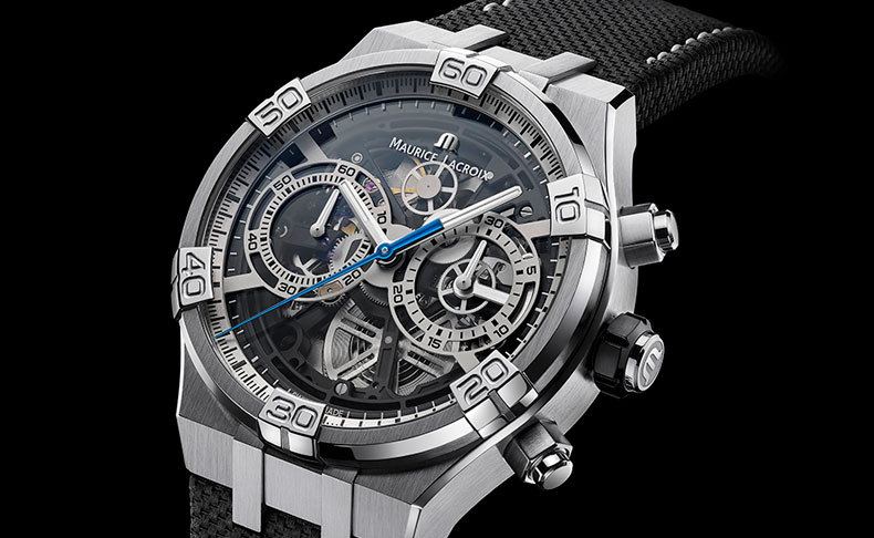 2020新作 エッジの効いた力強いシルエットとマスターピースの遺産。モーリス・ラクロア「アイコン クロノグラフ スケルトン」