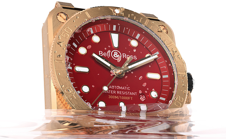 2020新作 日本に向けた特別な99本の限定モデル。ベル&ロス「BR 03-92 DIVER BURGUNDY BRONZE」
