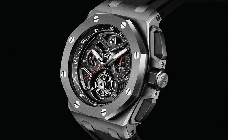 2021新作 コレクション初のフライング トゥールビヨンとフライバッククロノグラフを組み合わせた、オーデマ ピゲ「ロイヤル オーク オフショア フライング トゥールビヨン フライバッククロノグラフ」