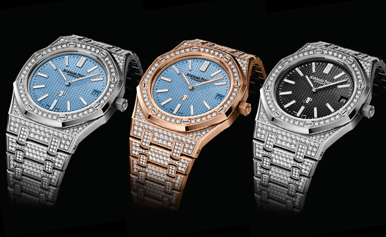 2021新作 1,102個ダイヤモンドをセットした、オーデマ ピゲ「ロイヤル オーク ”ジャンボ” エクストラ シン」