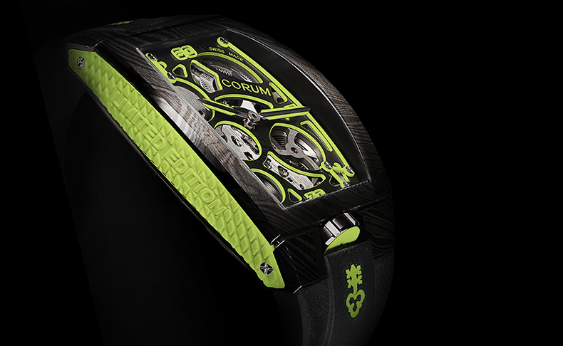 古代インドで作られていた神秘的な鋼材「ダマスカス鋼」を採用したスケルトンウォッチ「コルム ラボ 01」