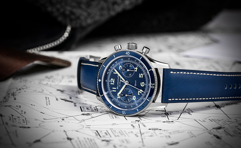 2021新作 洗練された雰囲気が新しいエアコマンドの格式ある個性を表した、ブランパン「エアコマンド フライバック クロノグラフ」