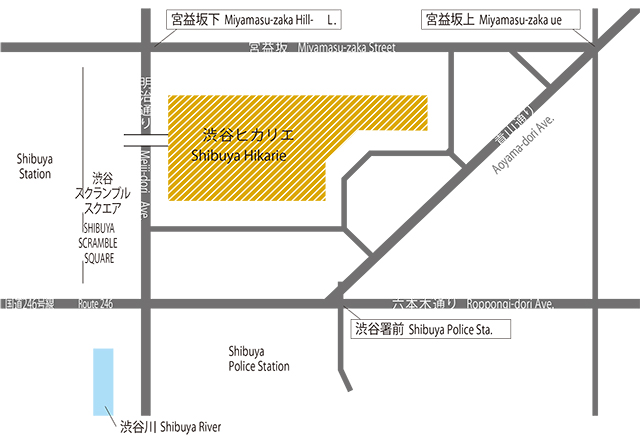 ウォッチ&メンテナンス 渋谷ヒカリエ ShinQs店5階 アクセス