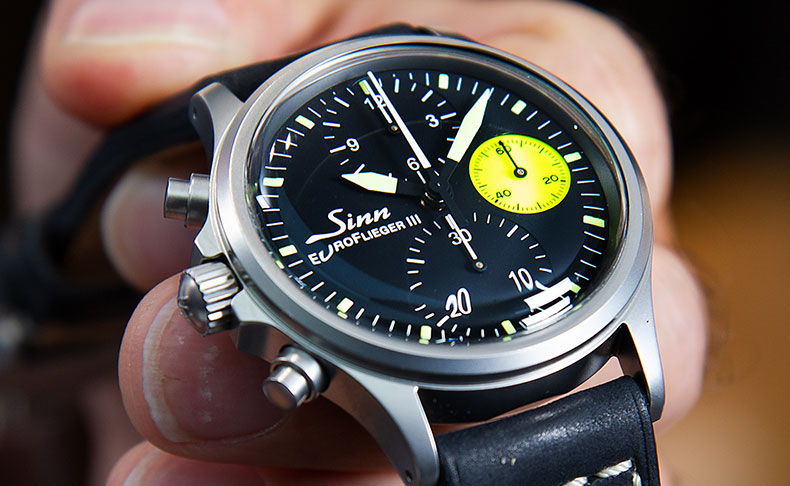 ジン Sinn 356.EURO FLIEGER.III ブラック メンズ 腕時計