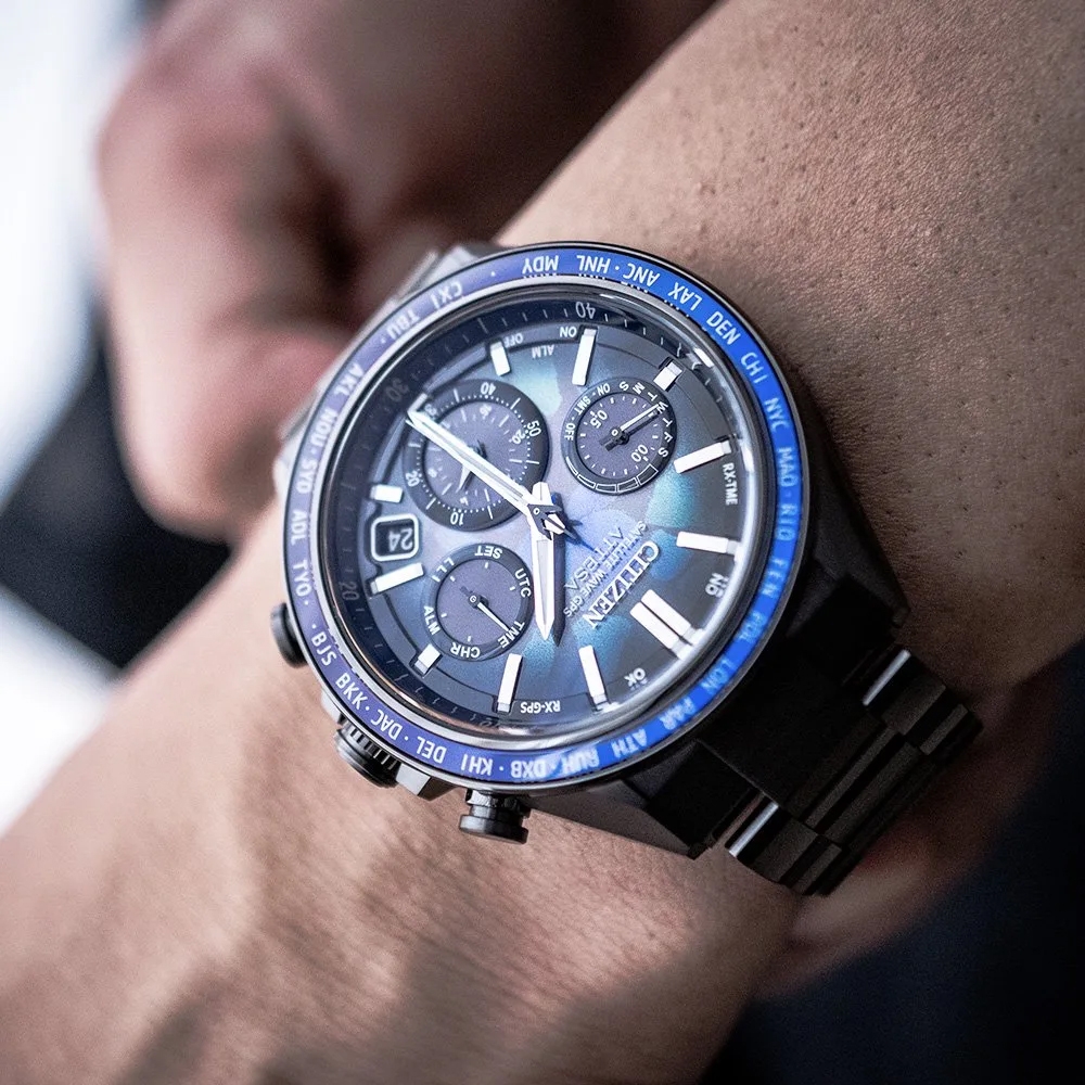 極美品 稼働品 CITIZEN シチズン オルタナ ブルー シルバー