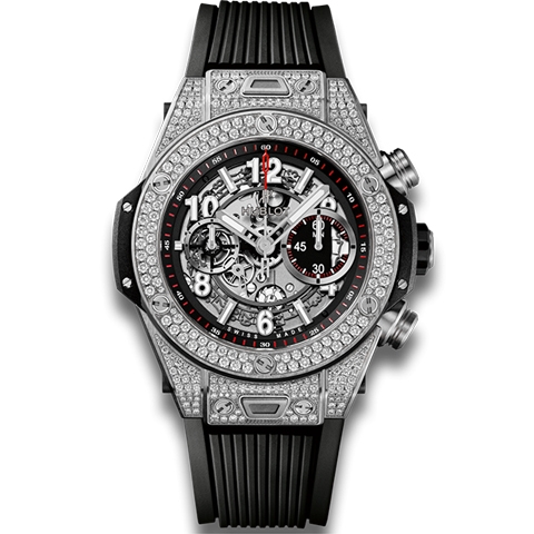 ウブロ　HUBLOT ビッグ・バン ウニコ チタニウム パヴェ 411.NX.1170.RX.1704