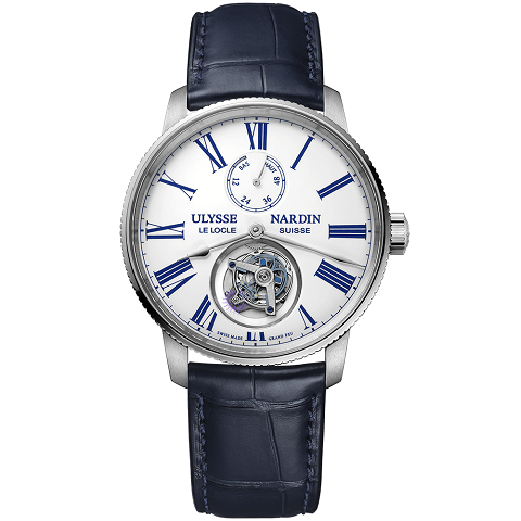 ユリス・ナルダン　ULYSSE NARDIN マリーン トルピユール トゥールビヨン ホワイト グラン・フー エナメル 1283-310-0AE/1A