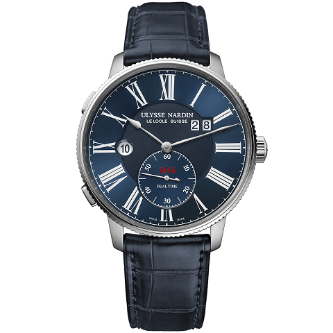ユリス・ナルダン　ULYSSE NARDIN マリーン トルピユール デュアルタイム 3343-320-3A/1A