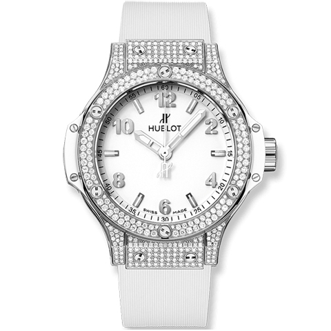 ウブロ　HUBLOT ビッグ・バン スチール ホワイト パヴェ 361.SE.2010.RW.1704