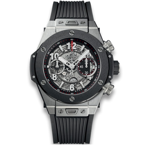 ウブロ　HUBLOT ビッグ・バン ウニコ チタニウム セラミック 411.NM.1170.RX