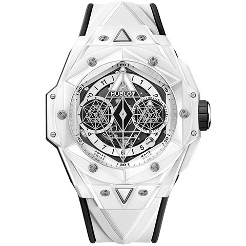 ウブロ　HUBLOT  ビッグ・バン ウニコ サンブルーII ホワイトセラミック 418.HX.2001.RX.MXM21