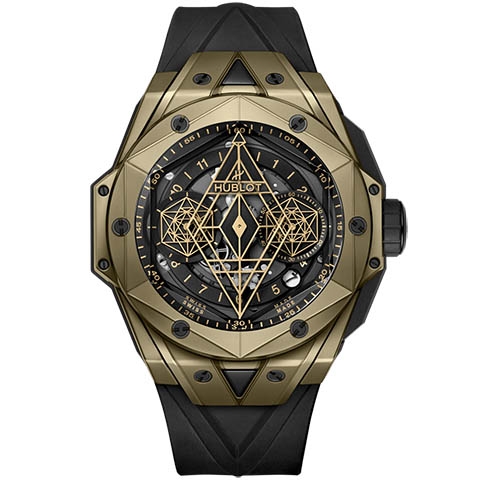 ウブロ　HUBLOT ビッグ・バン ウニコ サンブルーII マジックゴールド 418.MX.1103.RX.MXM22