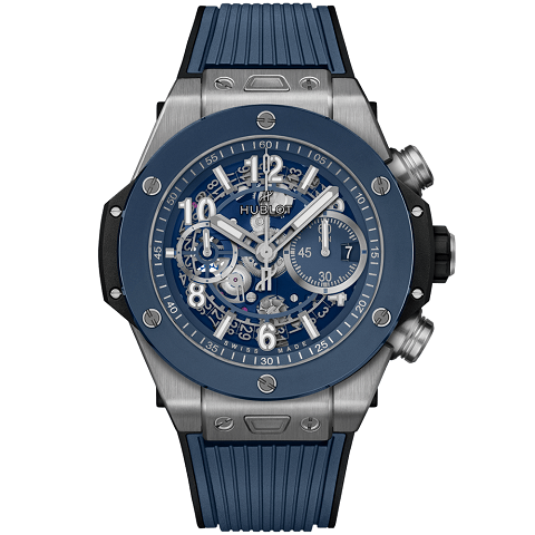 ウブロ　HUBLOT ビッグ・バン ウニコ チタニウム ブルーセラミック 421.NL.5170.RX