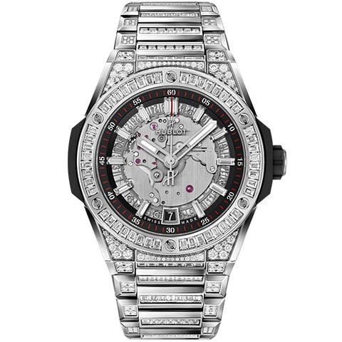 ウブロ　HUBLOT ビッグ・バン インテグレーテッド タイムオンリー チタニウム ジュエリー 456.NX.0170.NX.9804