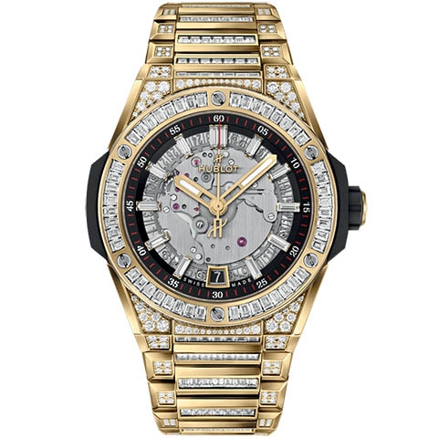 ウブロ　HUBLOT ビッグ・バン インテグレーテッド タイムオンリー イエローゴールド ジュエリー 456.VX.0130.VX.9804