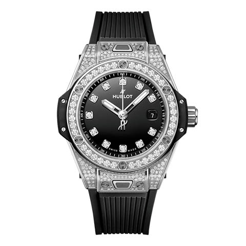 ウブロ　HUBLOT ビッグ・バン ワンクリック スチール パヴェ 485.SX.1270.RX.1604