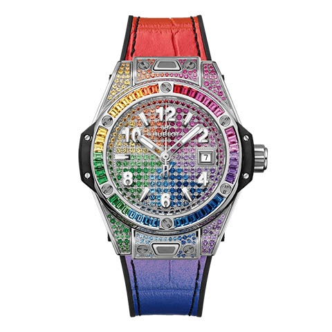 ウブロ　HUBLOT ビッグ・バン ワンクリック スチール レインボー  485.SX.9900.LR.0999