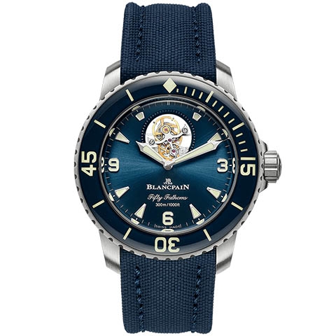 ブランパン　BLANCPAIN フィフティ ファゾムス トゥールビヨン 8デイズ 5025-12B40-O52B