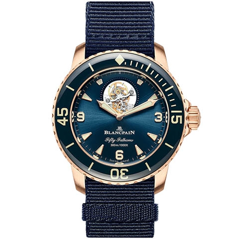 ブランパン　BLANCPAIN フィフティ ファゾムス トゥールビヨン 8デイズ 5025-36B40-NAOA