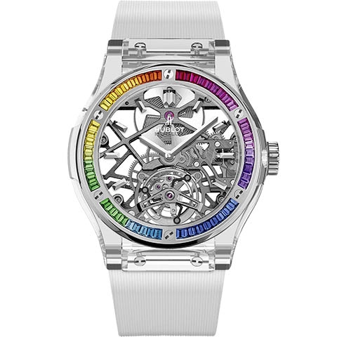 ウブロ　HUBLOT クラシック・フュージョン トゥールビヨン サファイア レインボー 505.JX.0120.RT.4099.YOS
