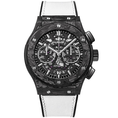ウブロ　HUBLOT アエロ・フュージョン クロノグラフ フロステッドカーボン 525.QK.0170.NR.JPN